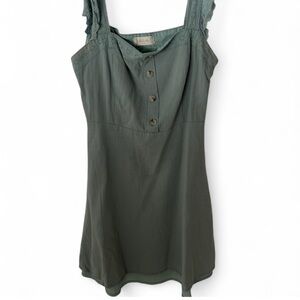 Elegant Green Sleeveless Dress